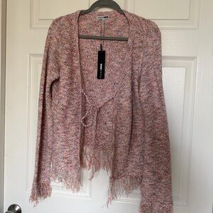 Pink Colorful Cardigan Large Fashion Nova